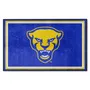 Fan Mats Pitt Panthers 4Ft. X 6Ft. Plush Area Rug, Panther Logo