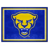 Fan Mats Pitt Panthers 8Ft. X 10 Ft. Plush Area Rug, Panther Logo