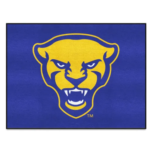 Fan Mats Pitt Panthers All-Star Rug, Panther Logo - 34 In. X 42.5 In.