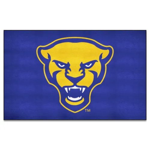 Fan Mats Pitt Panthers Ulti-Mat Rug, Panther Logo - 5Ft. X 8Ft.