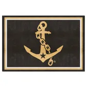 Fan Mats Vanderbilt Commodores 5Ft. X 8 Ft. Plush Area Rug, Anchor Logo