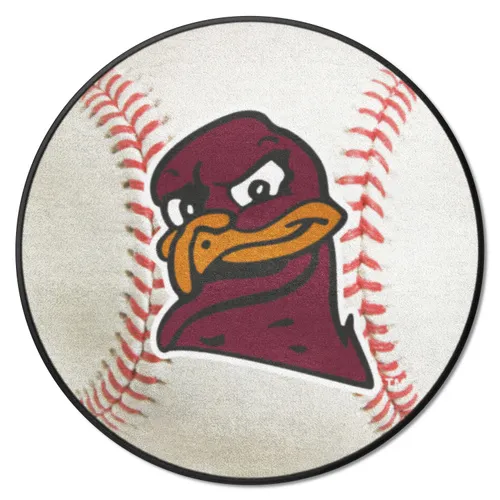 Fan Mats Virginia Tech Hokies Baseball Rug, Hokie Bird Logo - 27In. Diameter