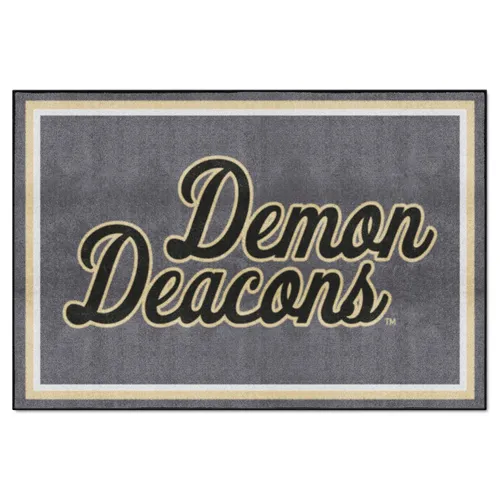 Fan Mats Wake Forest Demon Deacons 5Ft. X 8 Ft. Plush Area Rug, Script Wordmark