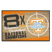 Fan Mats Tennessee Volunteers Dynasty Starter Mat Accent Rug Women's Basketball - 19In. X 30In.