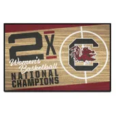 Fan Mats South Carolina Gamecocks Dynasty Starter Mat Accent Rug - 19In. X 30In.