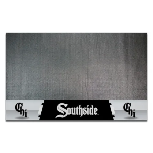 Fan Mats Chicago White Sox Vinyl Grill Mat Southside City Connect - 26In. X 42In.