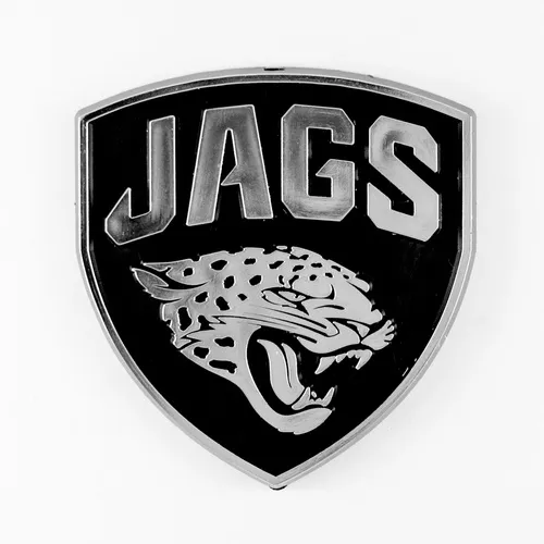 Fan Mats Jacksonville Jaguars Molded Chrome Plastic Emblem