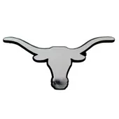 Fan Mats Texas Longhorns Molded Chrome Plastic Emblem