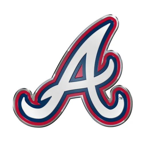 Fan Mats Atlanta Braves Heavy Duty Aluminum Embossed Color Emblem