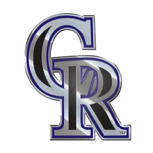 Fan Mats Colorado Rockies Heavy Duty Aluminum Embossed Color Emblem