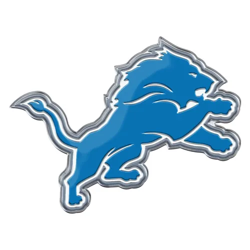 Fan Mats Detroit Lions Heavy Duty Aluminum Embossed Color Emblem