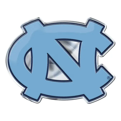 Fan Mats North Carolina Tar Heels Heavy Duty Aluminum Embossed Color Emblem