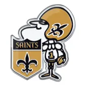 Fan Mats New Orleans Saints Heavy Duty Aluminum Embossed Color Emblem - Alternate Sir Saint