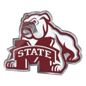 Fan Mats Mississippi State Bulldogs Heavy Duty Aluminum Embossed Color Emblem - Alternate