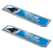 Fan Mats Carolina Panthers 2 Piece Heavy Duty Aluminum Embossed Truck Emblem Set