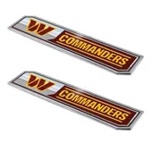 Fan Mats Washington Commanders 2 Piece Heavy Duty Aluminum Embossed Truck Emblem Set