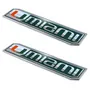 Fan Mats Miami Hurricanes 2 Piece Heavy Duty Aluminum Embossed Truck Emblem Set