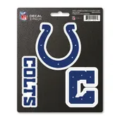 Fan Mats Indianapolis Colts 3 Piece Decal Sticker Set