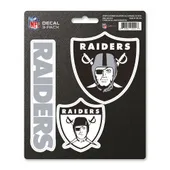 Fan Mats Las Vegas Raiders 3 Piece Decal Sticker Set