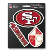 Fan Mats San Francisco 49Ers 3 Piece Decal Sticker Set