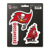 Fan Mats Tampa Bay Buccaneers 3 Piece Decal Sticker Set