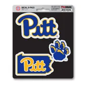 Fan Mats Pitt Panthers 3 Piece Decal Sticker Set