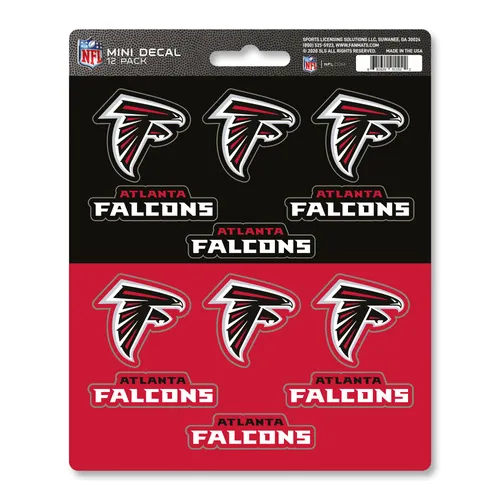 Fan Mats Atlanta Falcons 12 Count Mini Decal Sticker Pack