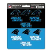 Fan Mats Carolina Panthers 12 Count Mini Decal Sticker Pack