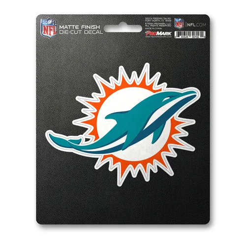 Fan Mats Miami Dolphins Matte Decal Sticker