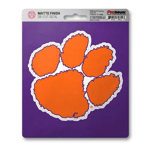 Fan Mats Clemson Tigers Matte Decal Sticker