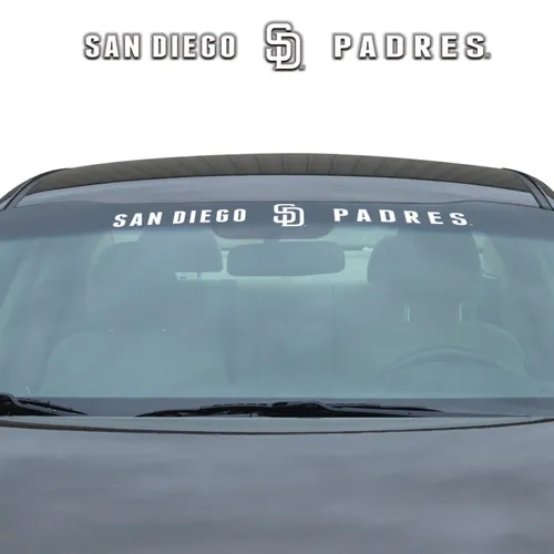 Fan Mats San Diego Padres Sun Stripe Windshield Decal 3.25 In. X 34 In.