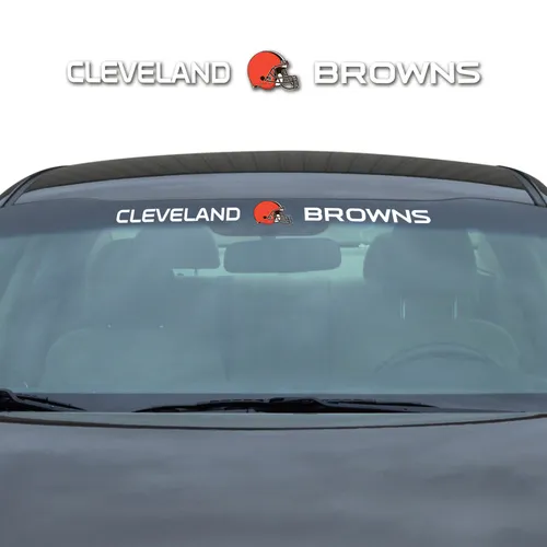 Fan Mats Cleveland Browns Sun Stripe Windshield Decal 3.25 In. X 34 In.