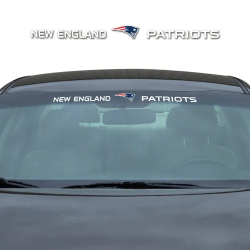 Fan Mats New England Patriots Sun Stripe Windshield Decal 3.25 In. X 34 In.