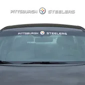 Fan Mats Pittsburgh Steelers Sun Stripe Windshield Decal 3.25 In. X 34 In.