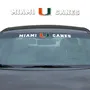 Fan Mats Miami Hurricanes Sun Stripe Windshield Decal 3.25 In. X 34 In.