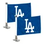 Fan Mats Los Angeles Dodgers Ambassador Car Flags - 2 Pack Mini Auto Flags, 4In X 6In