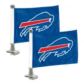 Fan Mats Buffalo Bills Ambassador Car Flags - 2 Pack Mini Auto Flags, 4In X 6In