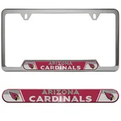 Fan Mats Arizona Cardinals Embossed License Plate Frame, 6.25In X 12.25In