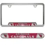 Fan Mats Arizona Cardinals Embossed License Plate Frame, 6.25In X 12.25In