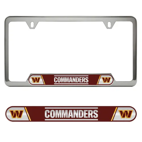 Fan Mats Washington Commanders Embossed License Plate Frame, 6.25In X 12.25In