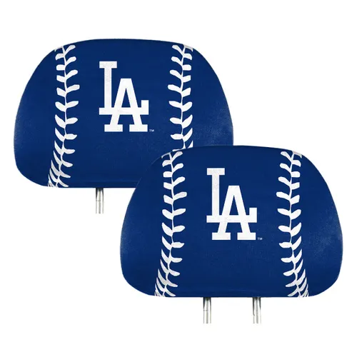 Fan Mats Los Angeles Dodgers Printed Head Rest Cover Set - 2 Pieces