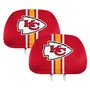 Fan Mats Kansas City Chiefs Printed Head Rest Cover Set - 2 Pieces