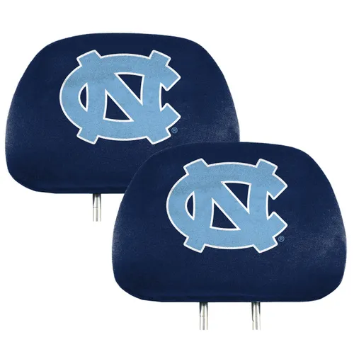 Fan Mats North Carolina Tar Heels Printed Head Rest Cover Set - 2 Pieces