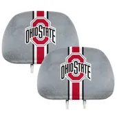 Fan Mats Ohio State Buckeyes Printed Head Rest Cover Set - 2 Pieces