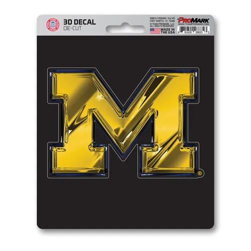 Fan Mats Michigan Wolverines 3D Decal Sticker