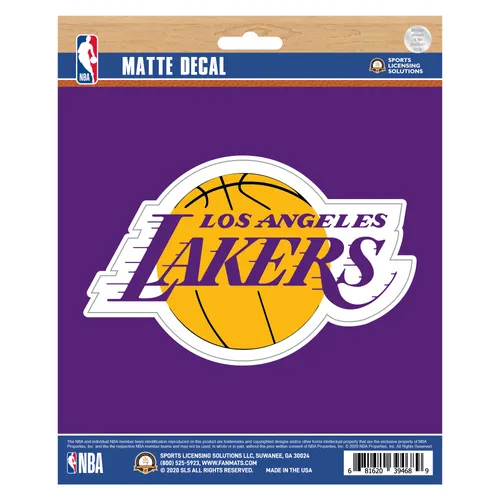 Fan Mats Los Angeles Lakers Matte Decal Sticker