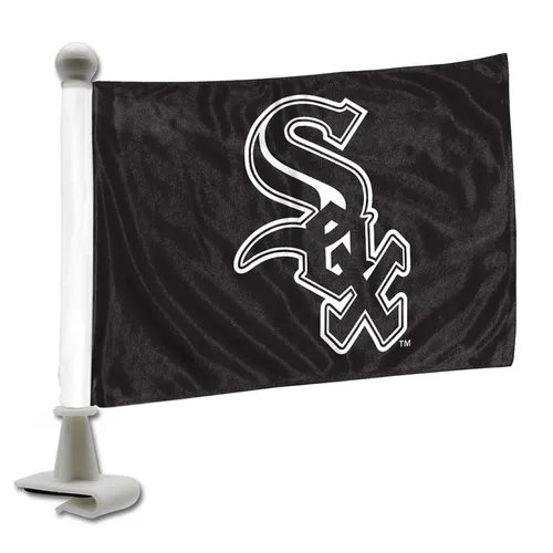 Fan Mats Chicago White Sox Ambassador Car Flags - 2 Pack Mini Auto Flags, 4In X 6In