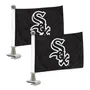 Fan Mats Chicago White Sox Ambassador Car Flags - 2 Pack Mini Auto Flags, 4In X 6In