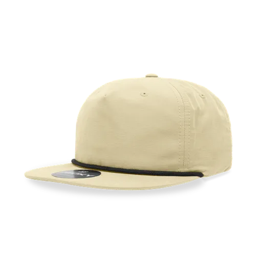 Decky 5 Panel High Profile Relaxed Cotton/Poly Blend Rope Hat 6032. Embroidery is available on this item.