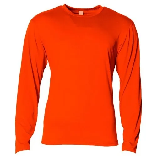 A4 Adult Softek Long Sleeve Tee N3029. Printing is available for this item.